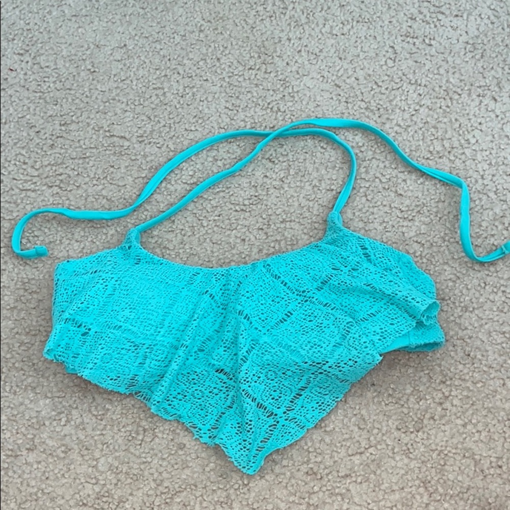 Blue swimsuit top